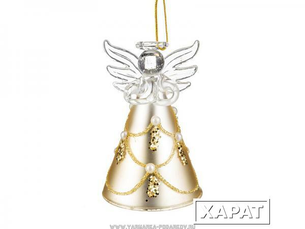 Фото Декоративное изделие ангел цвет: золото 5х8 см.