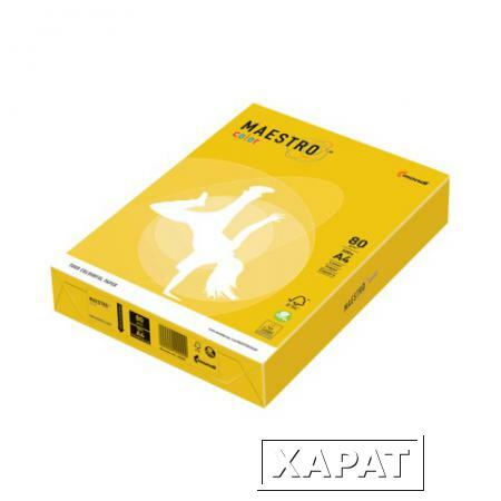 Фото Бумага MAESTRO color А4, 80 г/м2, 500 л., интенсив ярко-желтый IG50