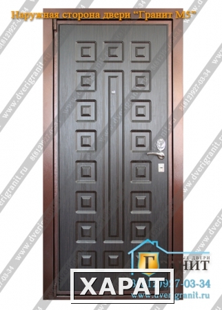 Фото Двери стальные входные «Гранит М5» с девиаторами
