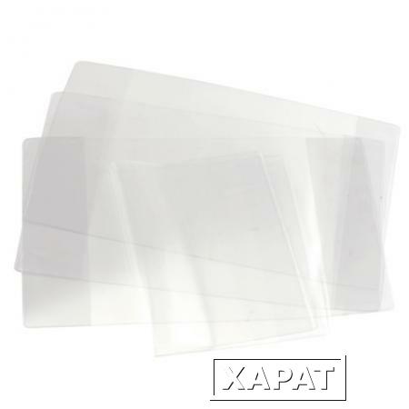 Фото Обложка ПВХ для тетради и дневника, 110 мкм, 212х350 мм, прозрачная