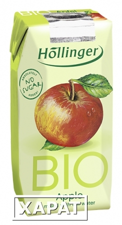 Фото Органический сок из яблок с мякотью Hollinger BIO Apple, 200мл