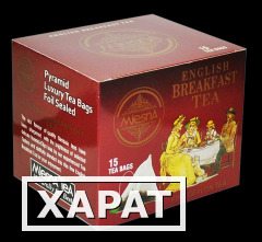 Фото Чай черный английский завтрак в одноразовых пирамидках