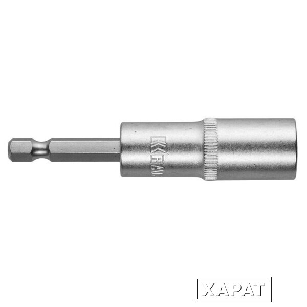 Фото Бита KRAFTOOL с торцовой головкой, удлиненная, Cr-V, хвостовик E 1/4", 13мм