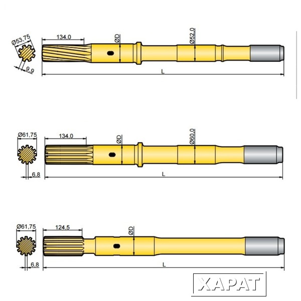 Фото Хвостовик аналог Atlas Copco COP 2160, 2160EX, 2540EX