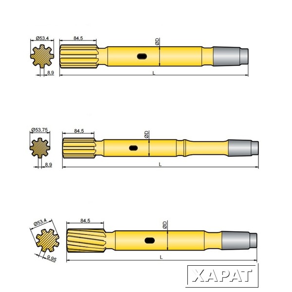 Фото Хвостовик аналог Atlas Copco COP 3038