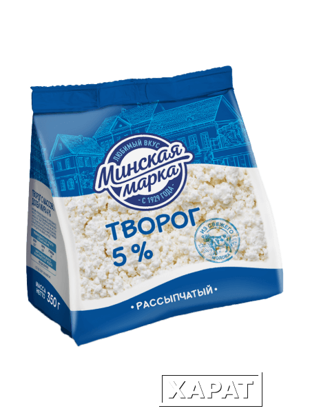 Фото Творог Минская марка рассыпчатый 5% 350г пакет