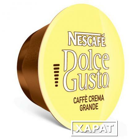 Фото Капсулы для кофемашин NESCAFE Dolce Gusto Cafe Crema Grande, натуральный кофе, 16 шт. х 8 г