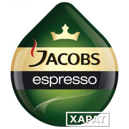 Фото Капсулы для кофемашин TASSIMO JACOBS "Espresso", натуральный кофе 16 шт. х 8 г