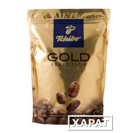 Фото Кофе растворимый TCHIBO "Gold selection", сублимированный, 285 г, мягкая упаковка