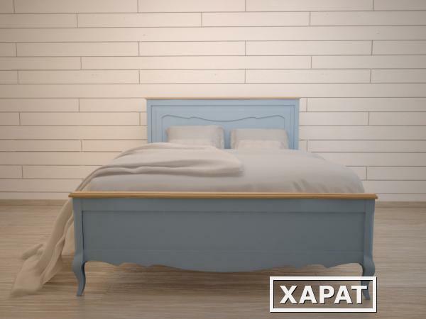 Фото Голубая двуспальные кровать "Leontina" ST9341MB-ET