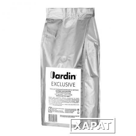 Фото Кофе в зернах JARDIN (Жардин) "Exclusive", натуральный, 1000 г, вакуумная упаковка