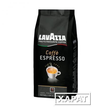 Фото Кофе в зернах LAVAZZA (Лавацца) "Caffe Espresso", натуральный, 500 г, вакуумная упаковка