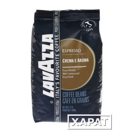 Фото Кофе в зернах LAVAZZA (Лавацца) "Crema Aroma Espresso", натуральный, 1000 г, вакуумная упаковка