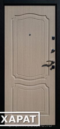 Фото Китайская дверь металлическая входная Черный шелк Ульяновск (седой дуб)