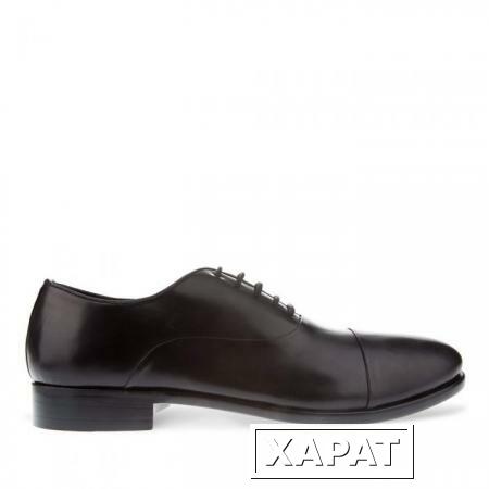 Фото CORSOCOMO Ботинки из кожи черного цвета на шнуровке