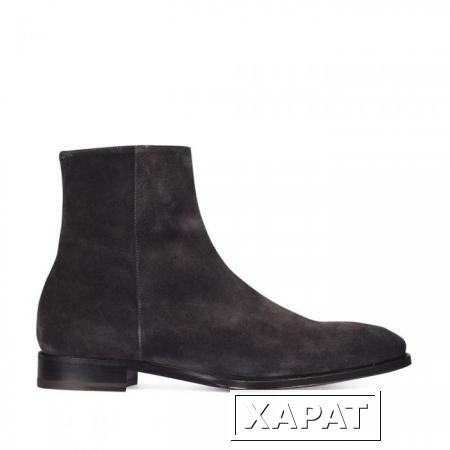 Фото CORSOCOMO Замшевые ботинки темно-серого цвета из капсульной коллекции MAX VERRE