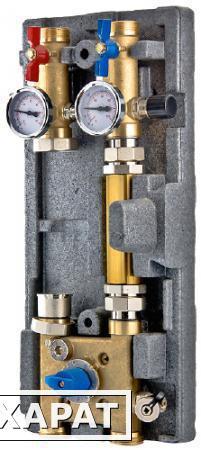 Фото Насосный модуль VALTEC с байпасом и трехходовым клапаном (группа циркуляции) | арт. VT.VAR20.G.07