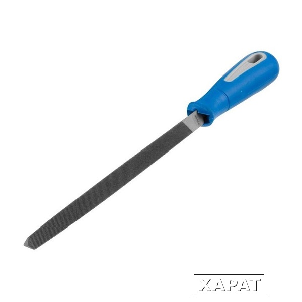 Фото Напильник трехгранный КОБАЛЬТ для заточки ножовок, двухкомпонентная рукоятка, 150мм, подве (247-415)