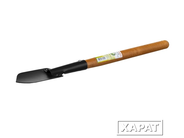 Фото GRINDA ProLine 125х92х560 мм, деревянная ручка, Садовая лопаточка (421516)