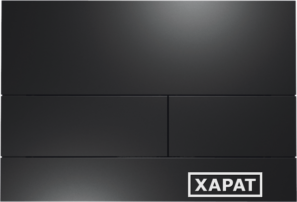 Фото TECEsquare II, панель смыва с двумя клавишами металлическая, цвет: чёрный матовый