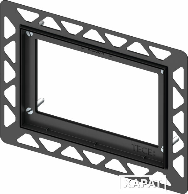 Фото TECEsquare, Монтажная рамка для установки стеклянных панелей на уровне стены (регулировка: 5-18 мм)