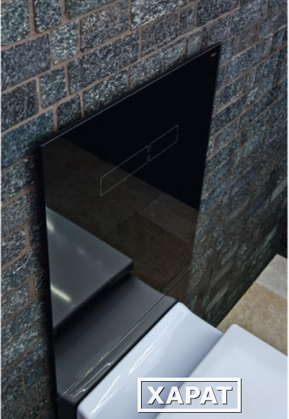 Фото Комплект TECELux для установки унитаза -биде (TOTO,Geberit) с верхней панелью из черного стекла с ме