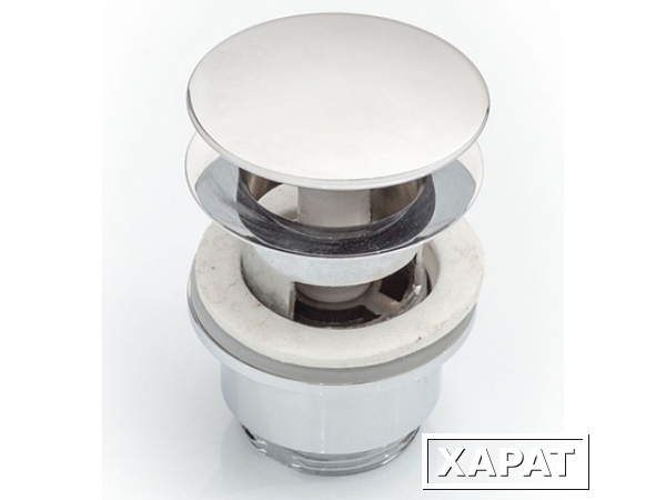 Фото AZZURRA Донный клапан для раковины, с крышкой керамической-цвет белый