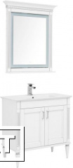 Фото Комплект мебели для ванной Aquanet Селена 90 белый/серебро