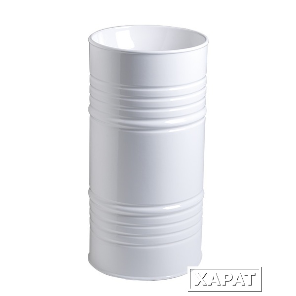 Фото Раковина Kerasan Artwork Barrel 4742K01, 45 x h90 см напольная, слив в пол, белый