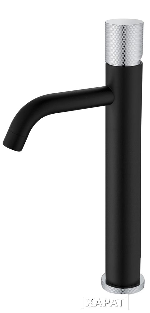 Фото Boheme Stick 122-BCR.2 Смеситель для умыв. выс. BLACK TOUCH CHROME