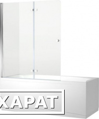 Фото Шторка для ванны Aquanet Beta 4 NF6222-hinge, прозрачное стекло