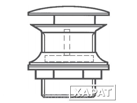 Фото Донный клапан для встраиваемой раковины Jacob Delafon E78315-CP, безнапорный, без перелива, хром