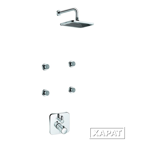 Фото Душевая система KLUDI ESPRIT 5619205-40 shower family с термостатом