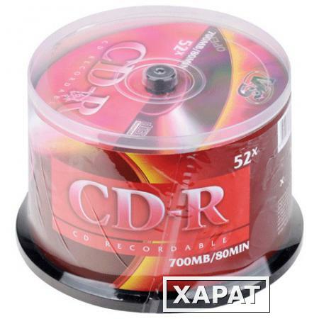 Фото Диски CD-R VS, 700 Mb, 52x, 50 шт., Cake Box