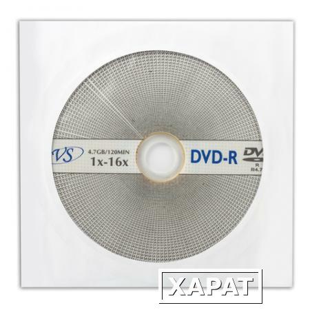 Фото Диск DVD-R VS, 4,7 Gb, 16x, бумажный конверт