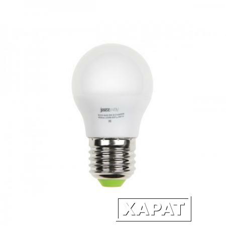 Фото Лампа светодиодная G45 ШАР 7 Вт POWER E27 5000К JAZZWAY (60 Вт аналог лампы накал., 560Лм, нейтральный белый свет) (1027887-2)