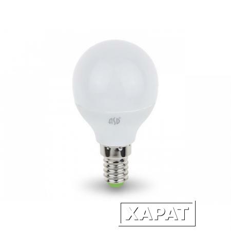 Фото Лампа светодиодная G45 ШАР 3,5 Вт 160-260В E14 3000К ASD (30 Вт аналог лампы накал., 320Лм, теплый белый свет) (4690612000367)
