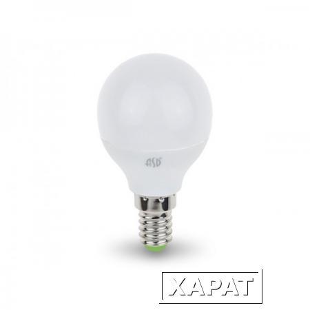 Фото Лампа светодиодная G45 ШАР 3.5 Вт 160-260В E14 3000К ASD (30 Вт аналог лампы накал., 320Лм, теплый белый свет) (4690612000367)