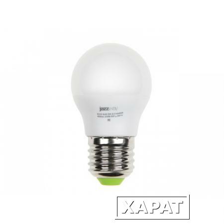 Фото Лампа светодиодная G45 ШАР 7 Вт E27 3000К JAZZWAY (60 Вт аналог лампы накал., 530Лм, теплый белый свет) (1027863-2)