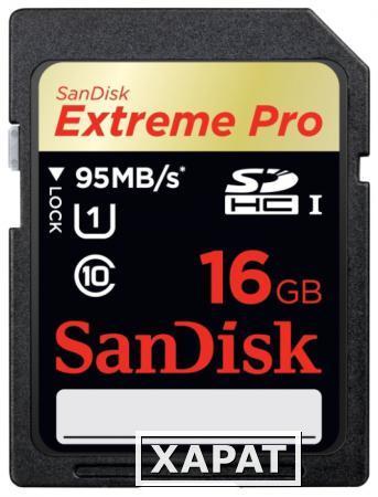 Фото Sandisk Карта памяти Sandisk Extreme Pro SDHC UHS Class 1 95MB/s 16GB