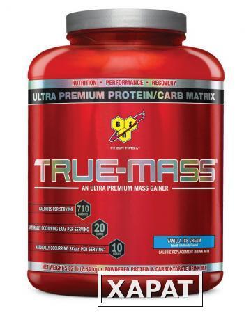 Фото BSN Sports BSN Sports TRUE-MASS, Vanilla Ice Cream, 5.82 Pound