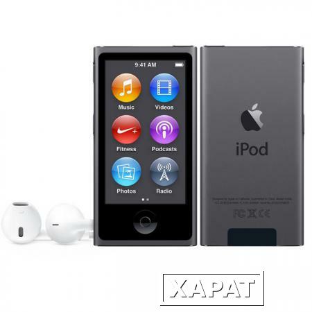 Фото Apple Плеер Apple iPod nano 7 16Gb Space Grey (MKN52)