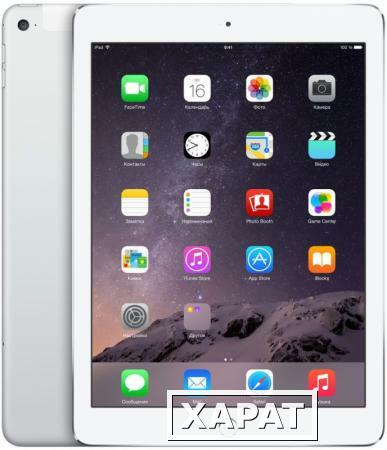 Фото Apple Планшет Apple iPad Air 2 128Gb Wi-Fi + Cellular Silver (Серебристый)