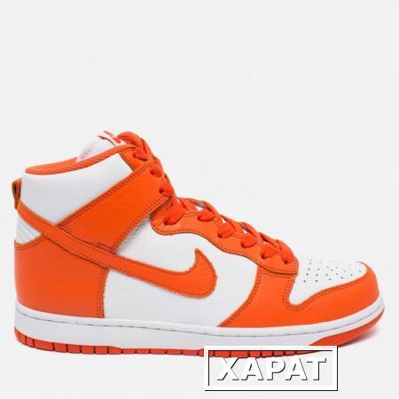 Фото Nike Dunk High Retro QS Syracuse White/Team Orange