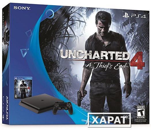 Фото Sony Игровая приставка Sony PlayStation 4 (500Gb) + Uncharted 4