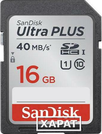 Фото SanDisk Карта памяти SanDisk Ultra SDHC Class 10 UHS-I 40MB/s 16GB (SDSDUP-016G-A)