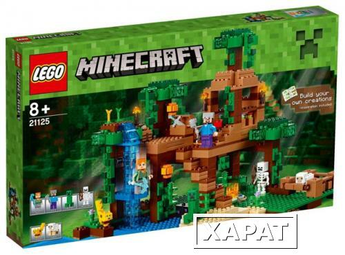Фото Lego Дания Конструктор Lego Minecraft 21125 The Jungle Tree House (Лего 21125 Домик на дереве в джунглях)