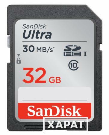 Фото SanDisk Карта памяти SanDisk Ultra 32GB SDHC Class 10/UHS-1 30MB/s SDSDU-032G-U46