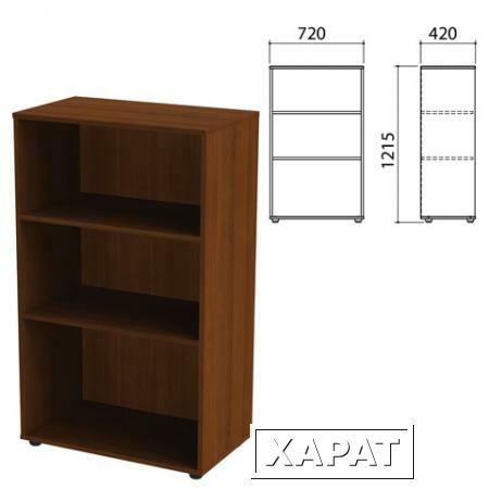 Фото Шкаф (стеллаж) "Приоритет", 720х420х1215 мм, 2 полки, ноче милано, К-933