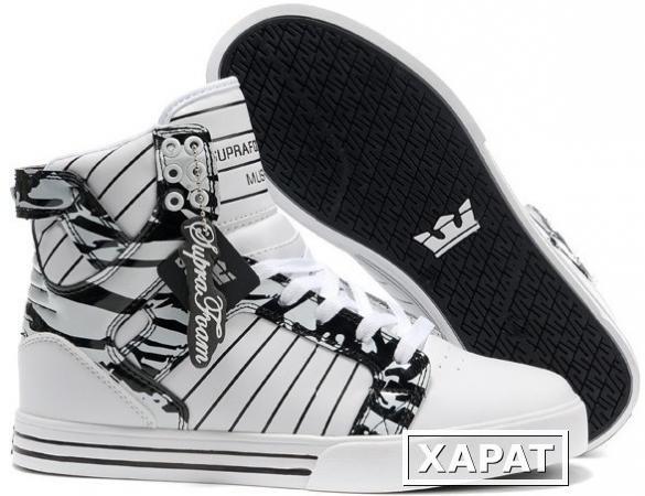 Фото Supra Джастин Бибер Джастин Бибер хип-хоп танец обувь высокая мужская обувь женская обувь Обувь Скайтопе Скейтерская обувь